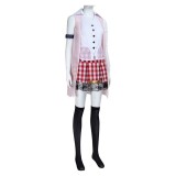Final Fantasy Lightning Éclair Farron Pink Uniform Cosplay Costume Halloween Carnival Outfit