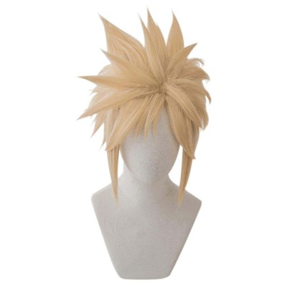 Final Fantasy Cloud Strife Wig Heat Resistant Synthetic Hair Party Cosplay Costume Halloween Carnival