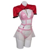 Final Fantasy Aerith Gainsborough Women Sexy Lingerie Suit Cosplay Costume Halloween Carnival Outfit