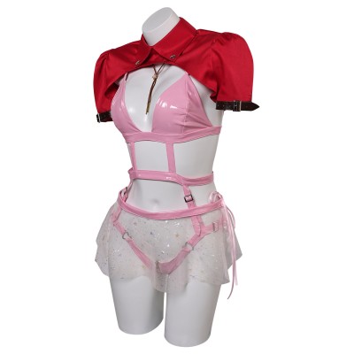 Final Fantasy Aerith Gainsborough Women Sexy Lingerie Suit Cosplay Costume Halloween Carnival Outfit
