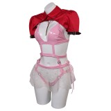 Final Fantasy Aerith Gainsborough Women Sexy Lingerie Suit Cosplay Costume Halloween Carnival Outfit