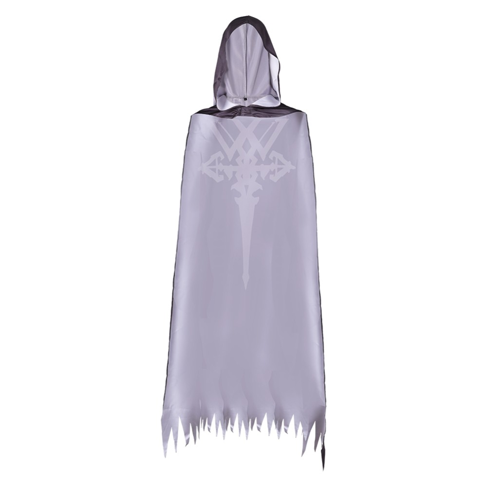 Final Fantasy 16 Clive Rosfield Grey Printed Cloak Cosplay Costume Halloween Carnival Outfit