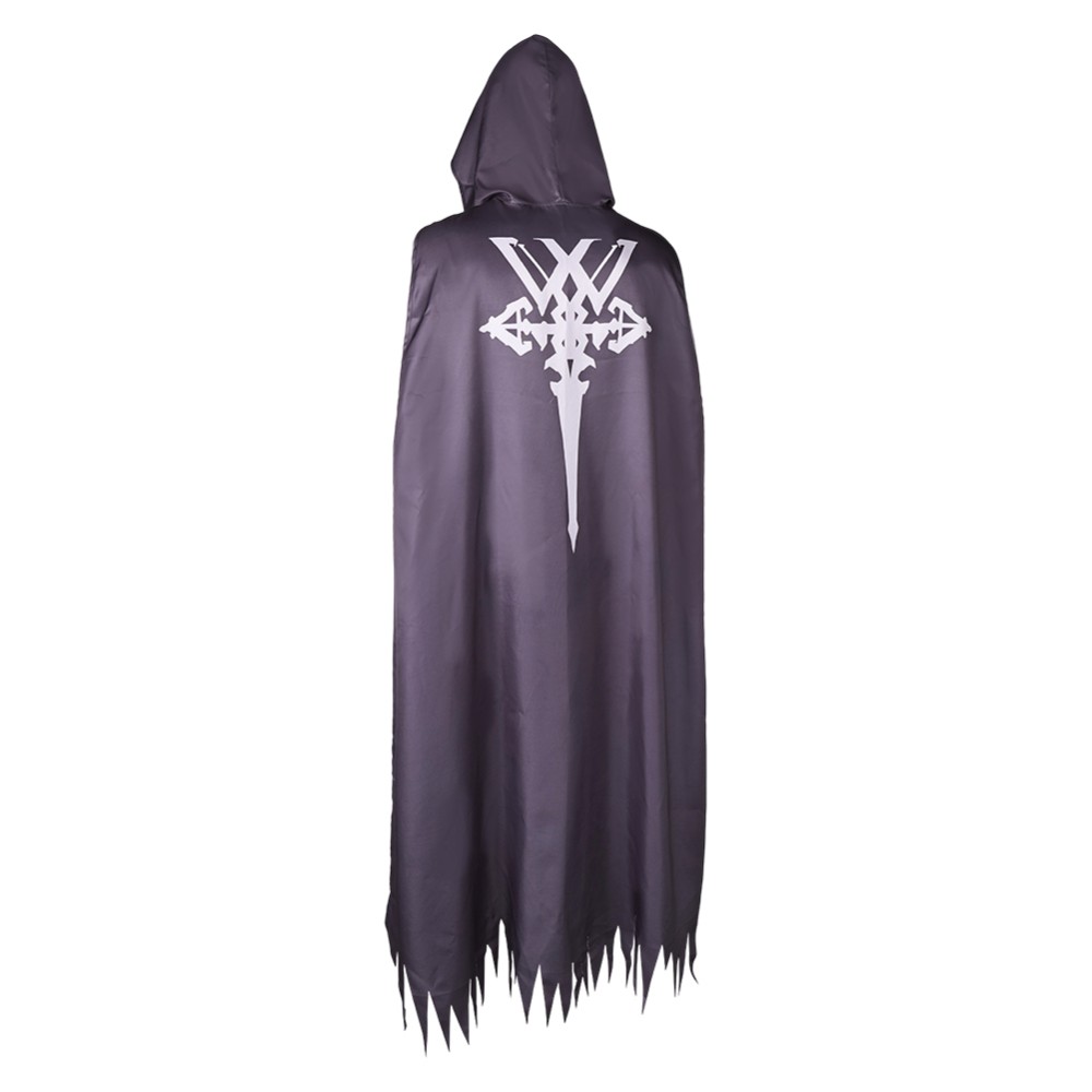 Final Fantasy 16 Clive Rosfield Grey Printed Cloak Cosplay Costume Halloween Carnival Outfit