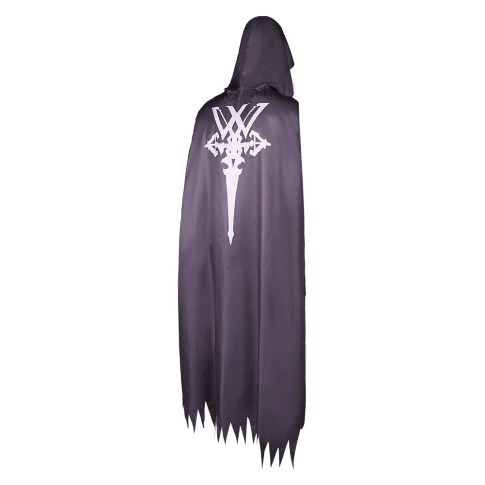 Final Fantasy 16 Clive Rosfield Grey Printed Cloak Cosplay Costume Halloween Carnival Outfit