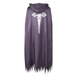 Final Fantasy 16 Clive Rosfield Grey Printed Cloak Cosplay Costume Halloween Carnival Outfit