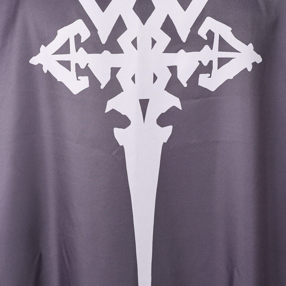 Final Fantasy 16 Clive Rosfield Grey Printed Cloak Cosplay Costume Halloween Carnival Outfit