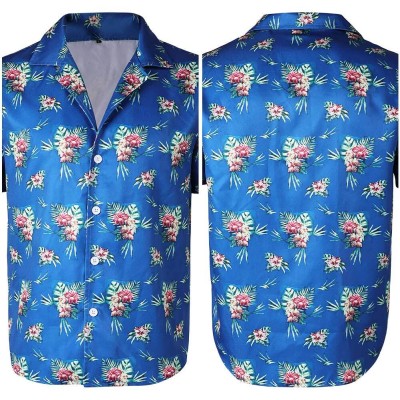 Fight or Flight (2025) Lucas Men Blue Printed Shirt Cosplay Costume Halloween Carnival Outfit