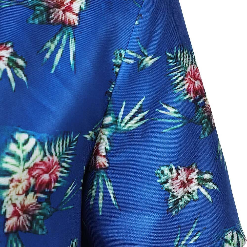 Fight or Flight (2025) Lucas Men Blue Printed Shirt Cosplay Costume Halloween Carnival Outfit