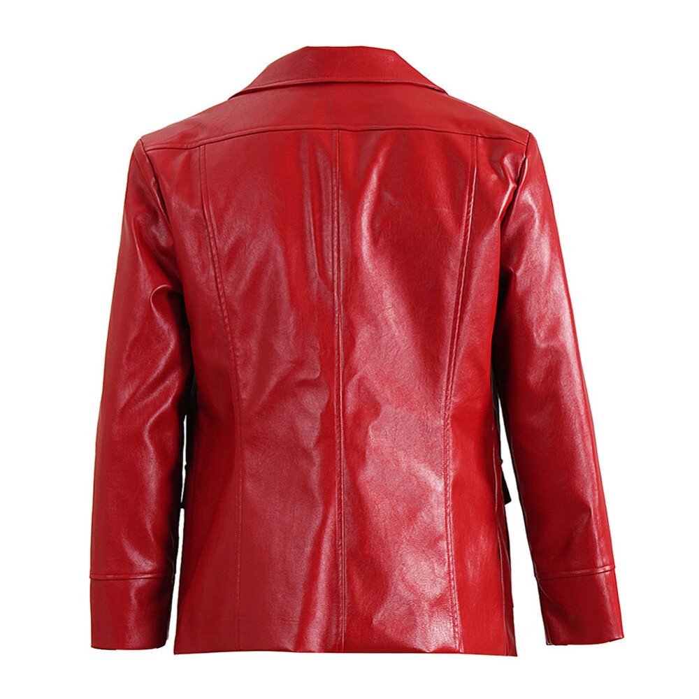 Fight Club Tyler Durden Men Red Jacket Shirt Sunglasses Set Party Cosplay Costume Halloween Carnival