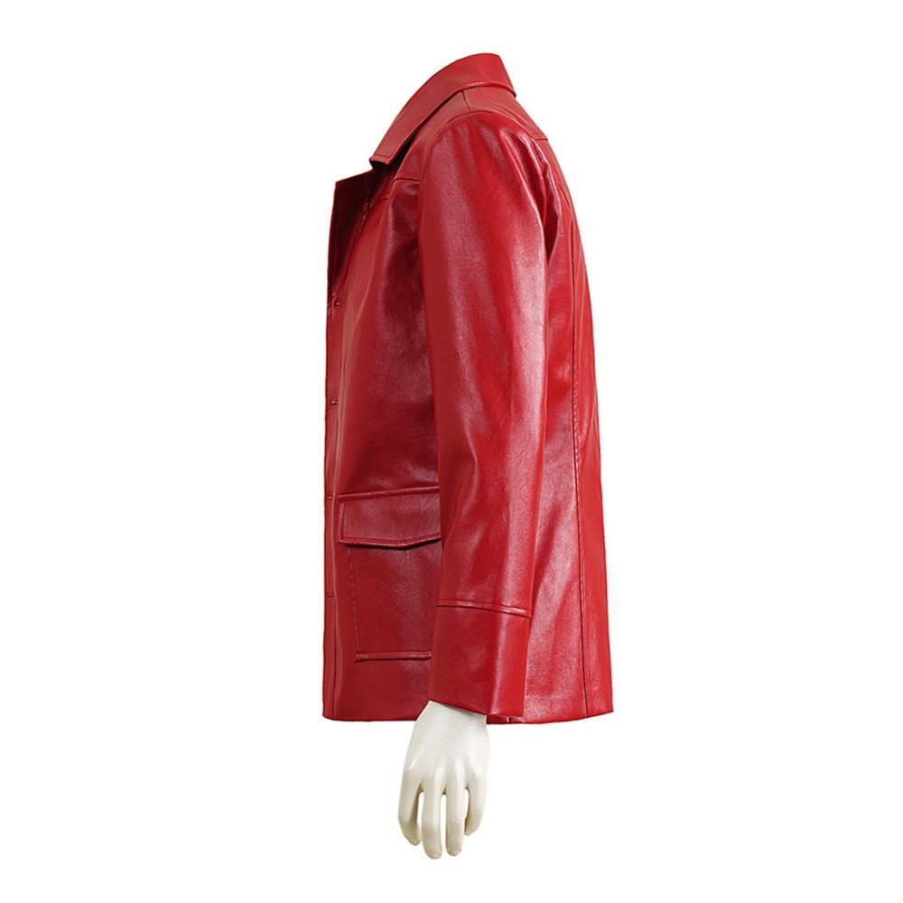 Fight Club Tyler Durden Men Red Jacket Shirt Sunglasses Set Party Cosplay Costume Halloween Carnival