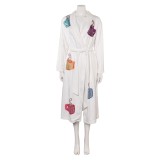 Fight Club The Narrator White Bathrobe Cosplay Costume Halloween Carnival Outfit