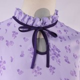 Fern Date Women Purple Dress Cosplay Costume Halloween Carnival Outfit