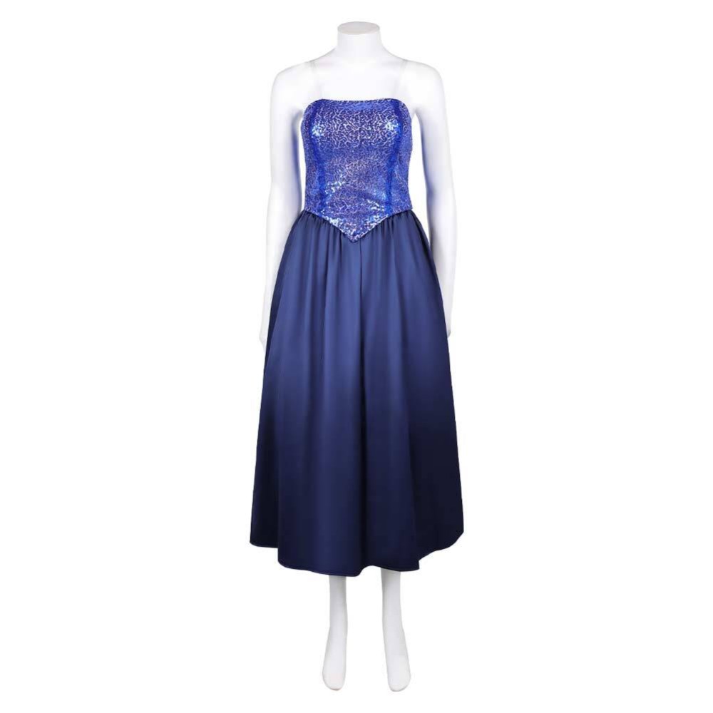 Fear Street Melissa Mckendrick Women Blue Gown Party Cosplay Costume Halloween Carnival