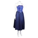 Fear Street Melissa Mckendrick Women Blue Gown Party Cosplay Costume Halloween Carnival