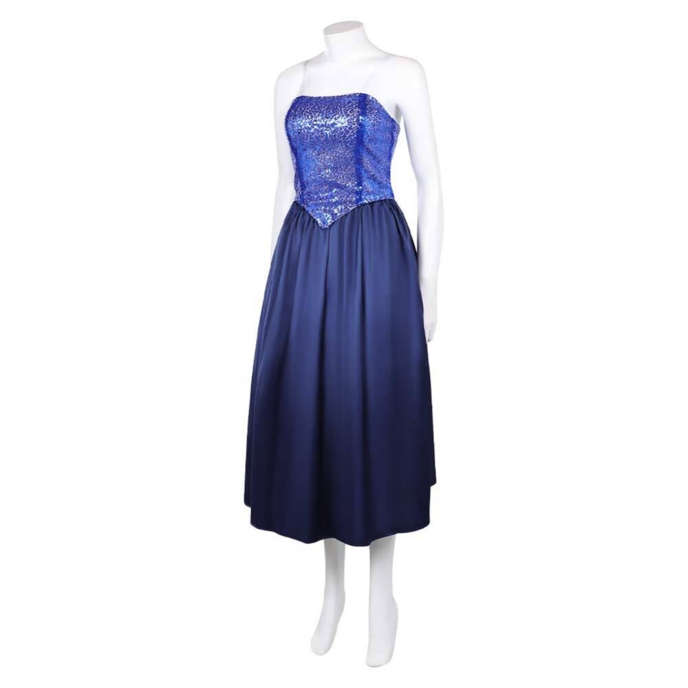 Fear Street Melissa Mckendrick Women Blue Gown Party Cosplay Costume Halloween Carnival