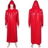 Fear Street: The Prom Queen Simone Perry Red Latex Coat Cosplay Costume Halloween Carnival