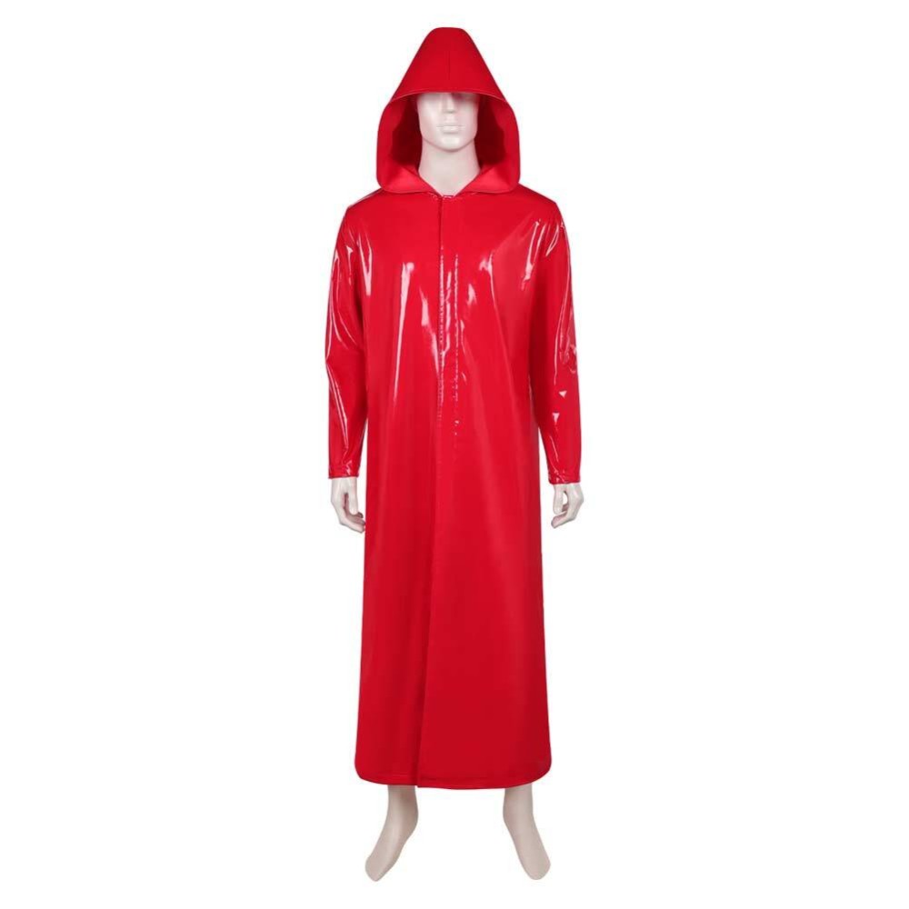 Fear Street: The Prom Queen Simone Perry Red Latex Coat Cosplay Costume Halloween Carnival