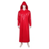 Fear Street: The Prom Queen Simone Perry Red Latex Coat Cosplay Costume Halloween Carnival