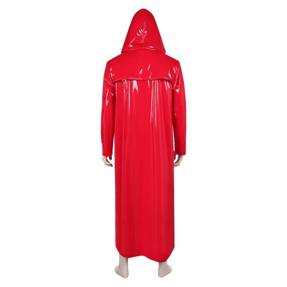 Fear Street: The Prom Queen Simone Perry Red Latex Coat Cosplay Costume Halloween Carnival