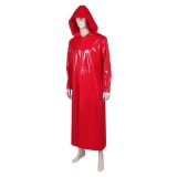 Fear Street: The Prom Queen Simone Perry Red Latex Coat Cosplay Costume Halloween Carnival