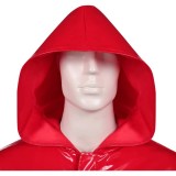 Fear Street: The Prom Queen Simone Perry Red Latex Coat Cosplay Costume Halloween Carnival