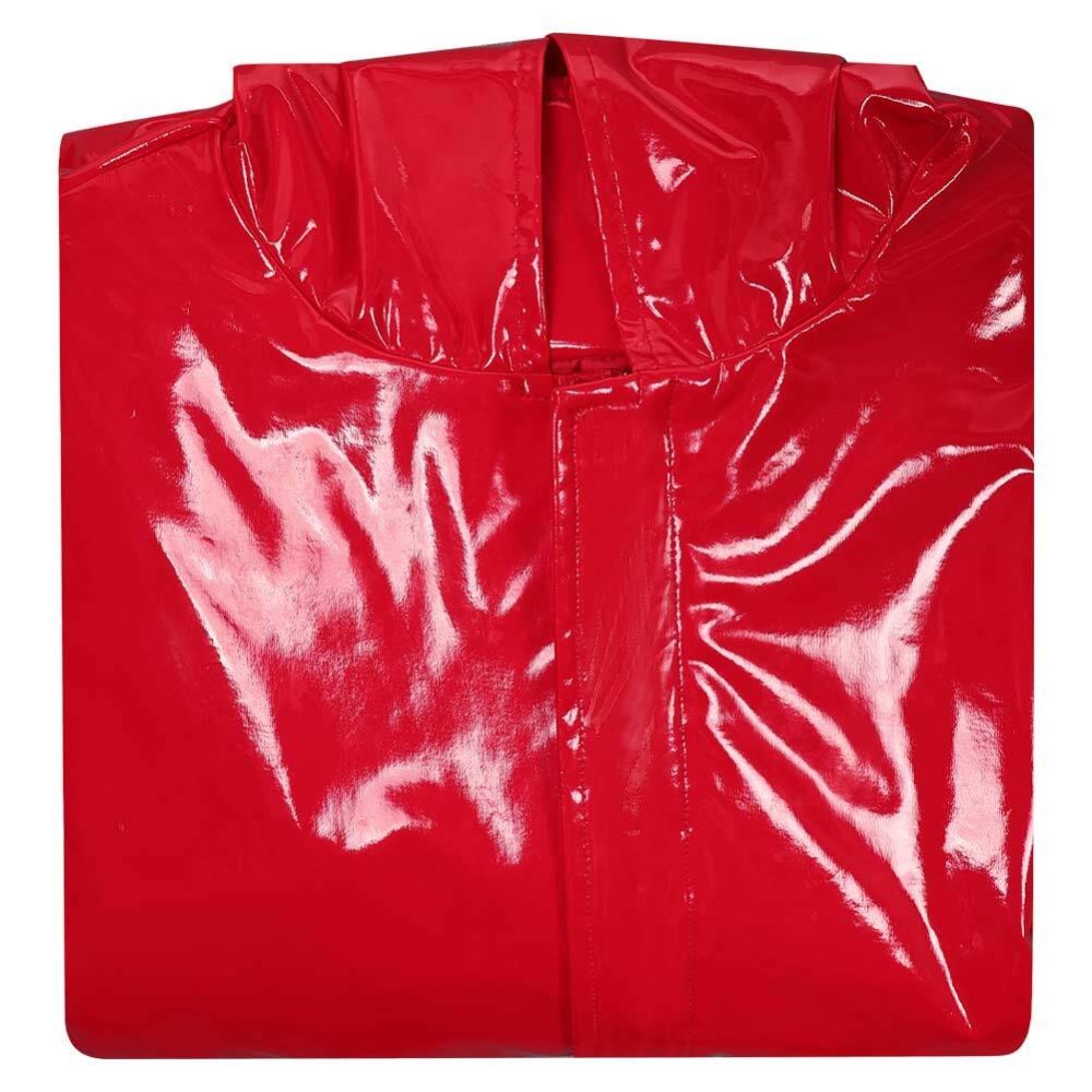 Fear Street: The Prom Queen Simone Perry Red Latex Coat Cosplay Costume Halloween Carnival
