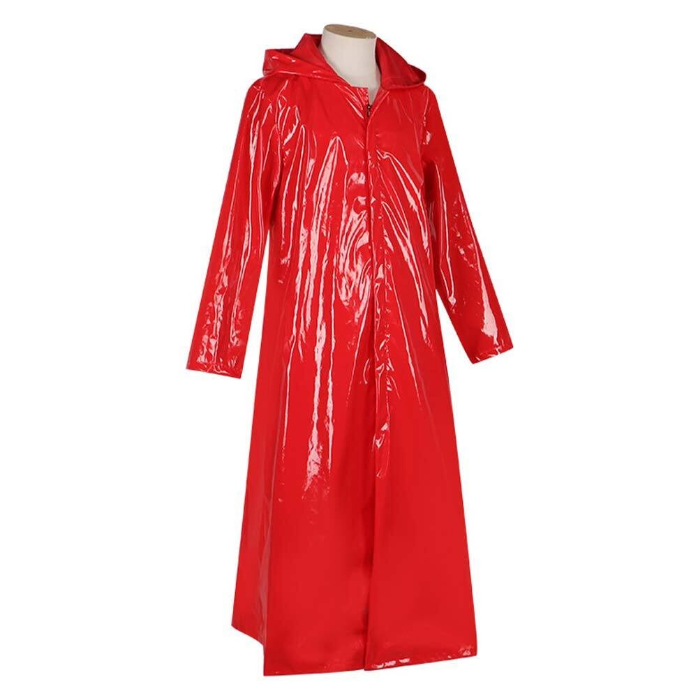 Fear Street: Prom Queen(2025) Simone Perri Red Raincoat Party Cosplay Costume Halloween Carnival