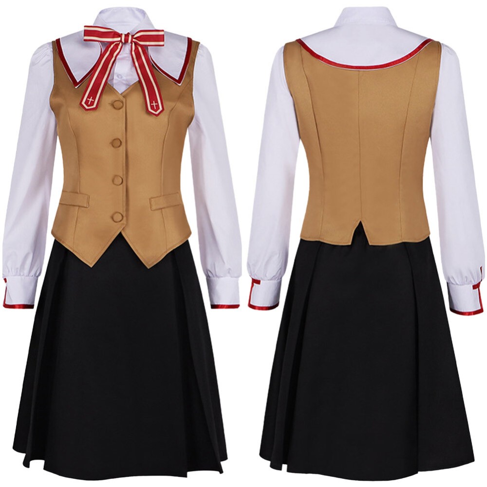 Fate/Stay Night Tohsaka Rin JK School Uniform Party Cosplay Costume Halloween Carnival Outfit