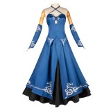 Fate/stay night Saber Altria Pendragon Women Blue Dress Cosplay Costume Halloween Carnival Outfit