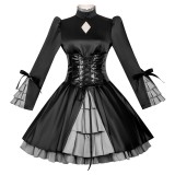Fate/stay night Saber Alter Altria Pendragon Women Black Dress Cosplay Costume Halloween Carnival