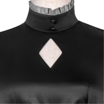 Fate/stay night Saber Alter Altria Pendragon Women Black Dress Cosplay Costume Halloween Carnival