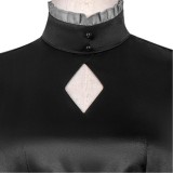 Fate/stay night Saber Alter Altria Pendragon Women Black Dress Cosplay Costume Halloween Carnival