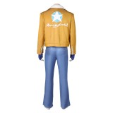 Fatal Fury Terry Bogard Yellow Jacket Pants Set Cosplay Costume Halloween Carnival Outfit