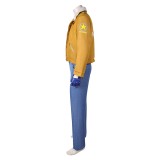 Fatal Fury Terry Bogard Yellow Jacket Pants Set Cosplay Costume Halloween Carnival Outfit