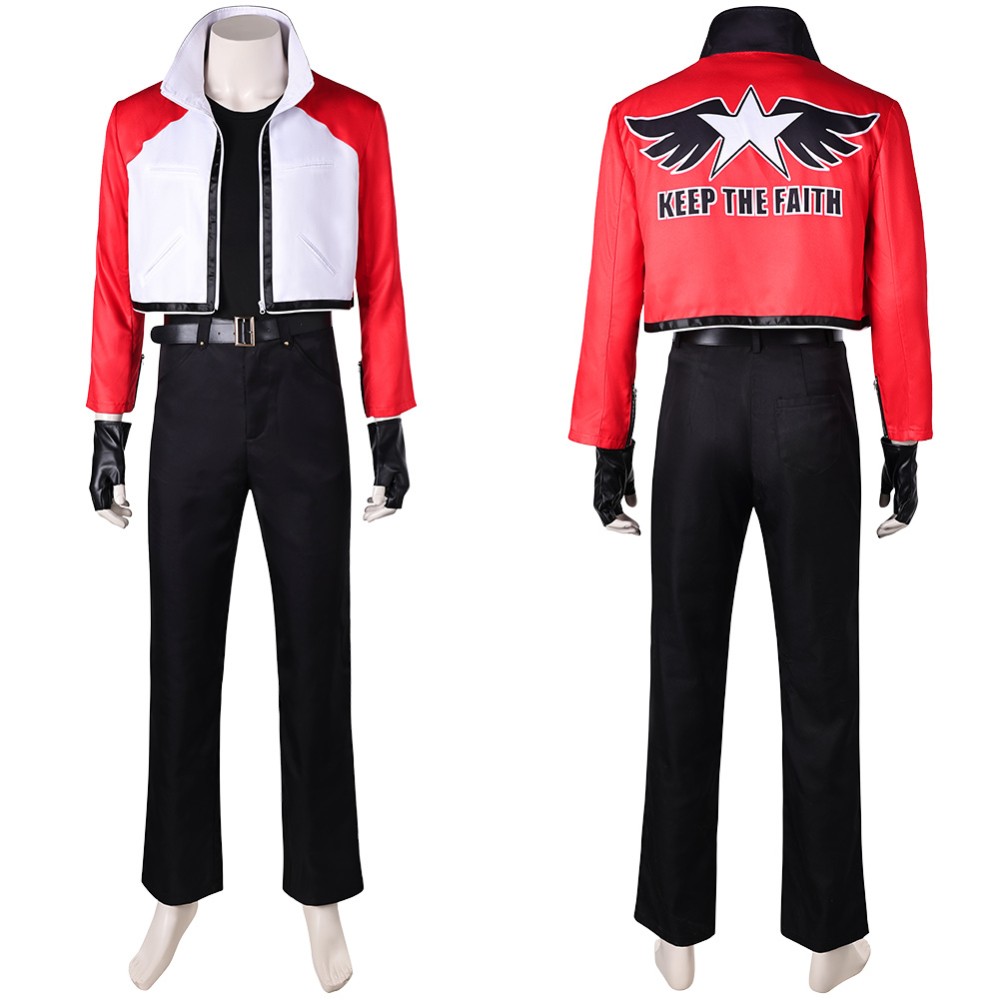 Fatal Fury: City of the Wolves Rock Howard Men Jacket Set Cosplay Costume Halloween Carnival Outfit