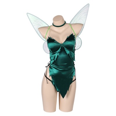 Christmas Fairy Green Sexy Christmas Cosplay Costume Halloween Carnival Outfit
