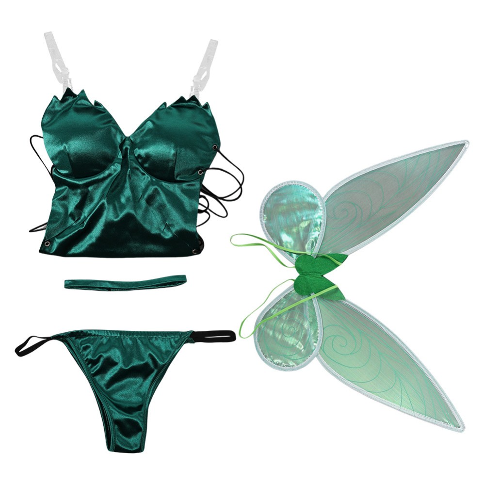 Christmas Fairy Green Sexy Christmas Cosplay Costume Halloween Carnival Outfit