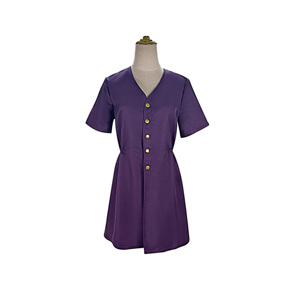 Evil Dead Rise Beth Women Purple Dress Cosplay Costume Halloween Carnival Outfit