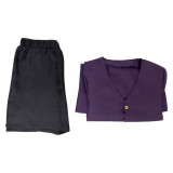 Evil Dead Rise Beth Women Purple Dress Cosplay Costume Halloween Carnival Outfit