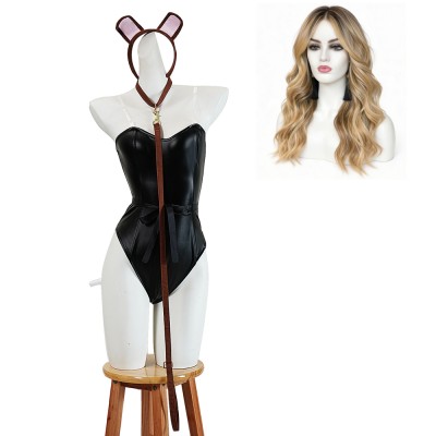 Euphoria Season 3 Cassie Women Black Puppy Cosplay Costume Halloween Carnival Outfit