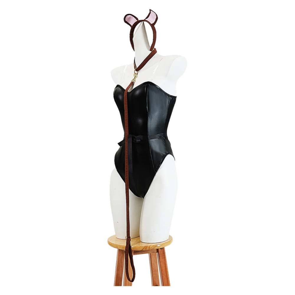 Euphoria Season 3 Cassie Women Black Puppy Cosplay Costume Halloween Carnival Outfit