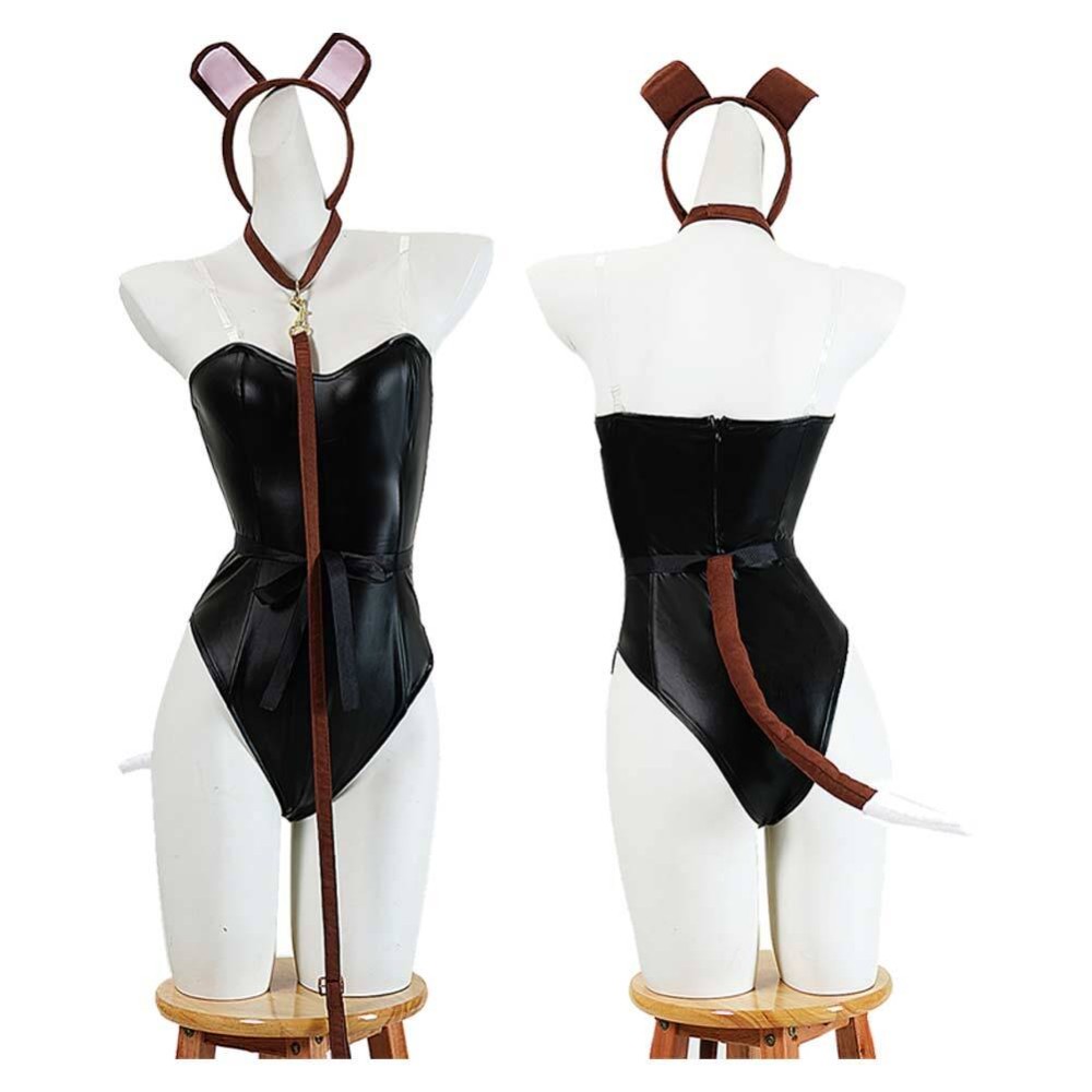 Euphoria Season 3 Cassie Women Black Puppy Cosplay Costume Halloween Carnival Outfit