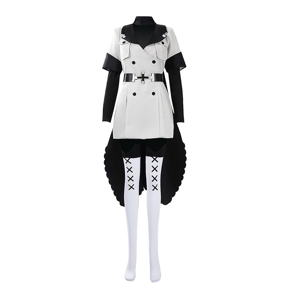 Esdeath Women White Cosplay Costume Halloween Carnival Outfit