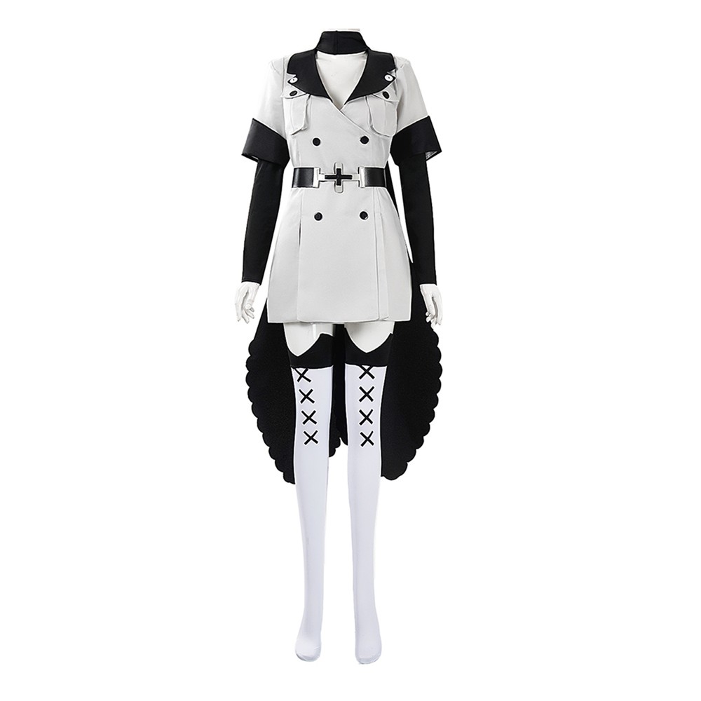 Esdeath Women White Cosplay Costume Halloween Carnival Outfit