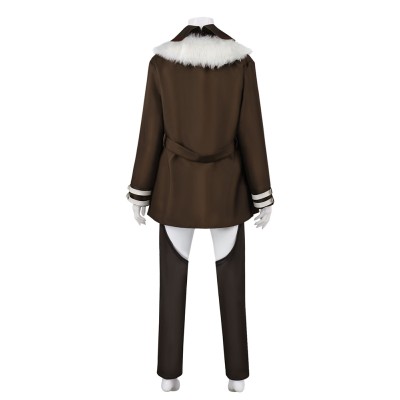 Eris Greyrat Women Brown With Coat Cosplay Costume Halloween Carnival Outfit