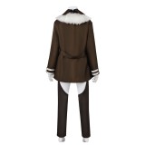 Eris Greyrat Women Brown With Coat Cosplay Costume Halloween Carnival Outfit