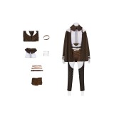 Eris Greyrat Women Brown With Coat Cosplay Costume Halloween Carnival Outfit
