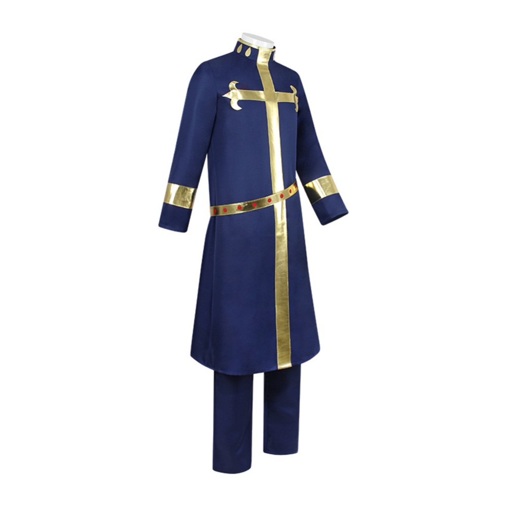 Enrico Pucci Unisex Cosplay Costume Halloween Carnival Outfit