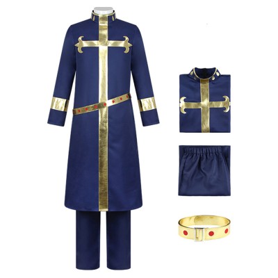 Enrico Pucci Unisex Cosplay Costume Halloween Carnival Outfit