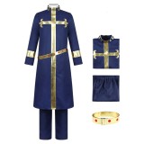 Enrico Pucci Unisex Cosplay Costume Halloween Carnival Outfit